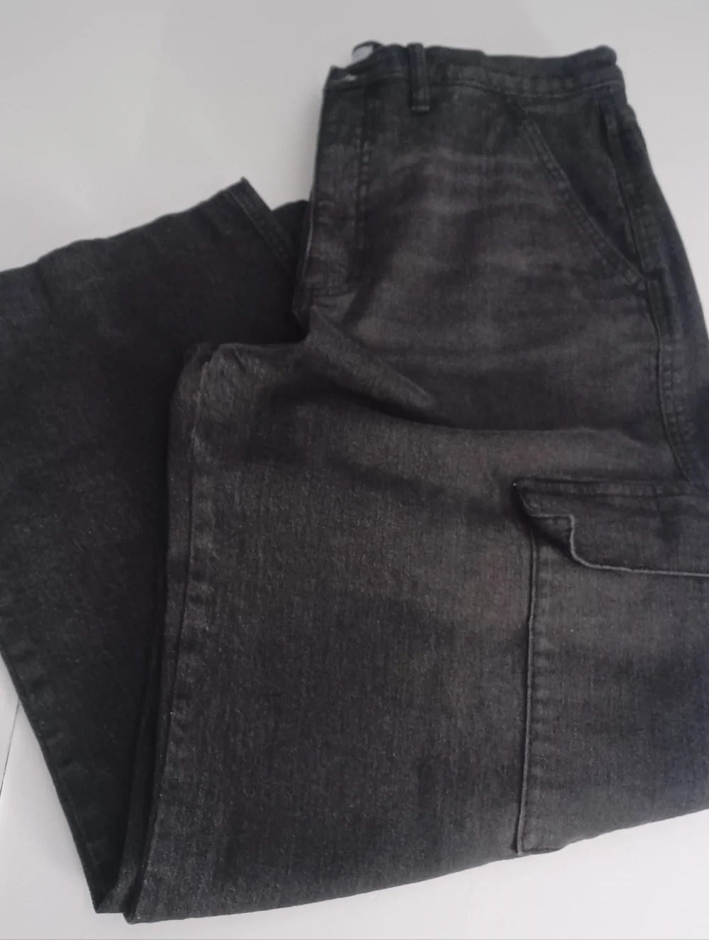 Jessica Simpson Wide Leg Cargo Jeans Sz 12